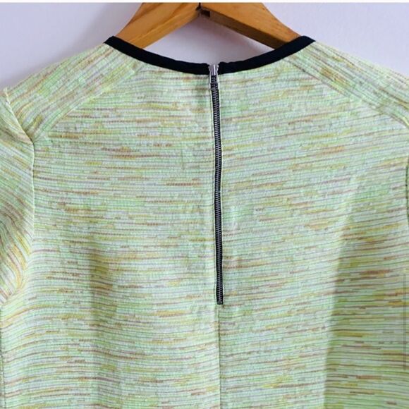 Wilfred Aritzia Palais Neon Green Yellow Textured T-Shirt Top - Picture 9 of 15